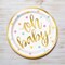 8 Ct. Oh Baby Paper Dessert Plates 7" Colorful Disposable Party Plates